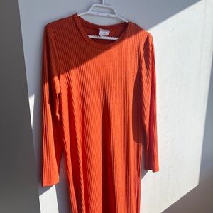 Orange long dress size S